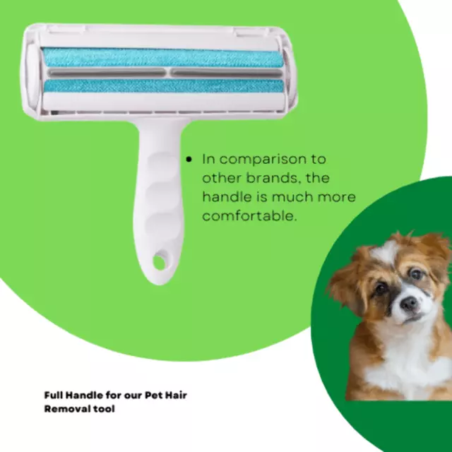 Reusable Dog Cat Pet Hair Remover Roller for Furniture, Couch, Carpet, Car Seat 2