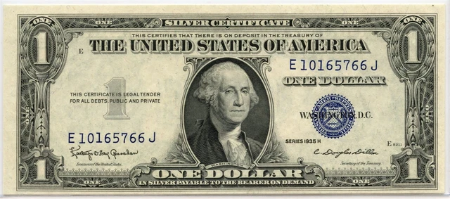 1935 H $1 One Dollar Silver Certificate CU/CHCU FR#1618