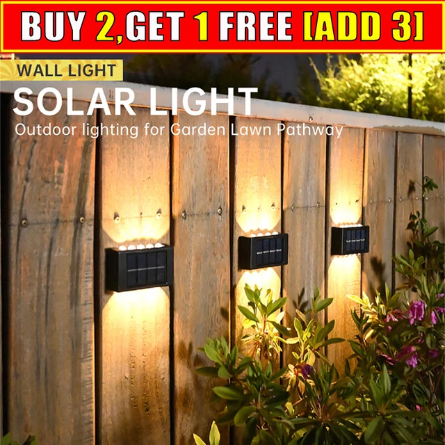 Solar LED Deck Light – IP55 Waterproof, Dusk-to-Dawn – Path, Patio, Stairs, Fence – 6500K Daylight