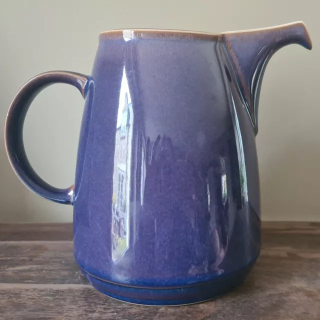 Large rare Denby  Blue 'juice' Jug approx. 2.5 pints