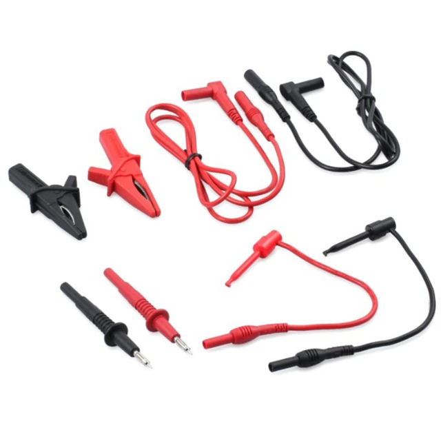 Cavi di Misura Silicone , 8 Pezzi Puntali Tester per Multimetro con