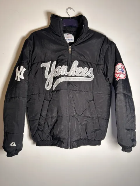 Genuine Majestic Athletic NEW YORK YANKEES Puffa Jacket With Hood - Adult Small