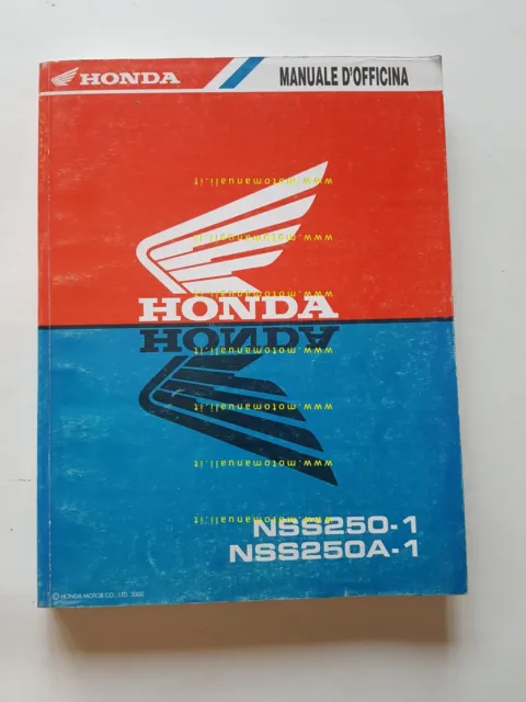 HONDA FORZA 250 (NSS 250) 2000 manuale officina ITALIANO originale