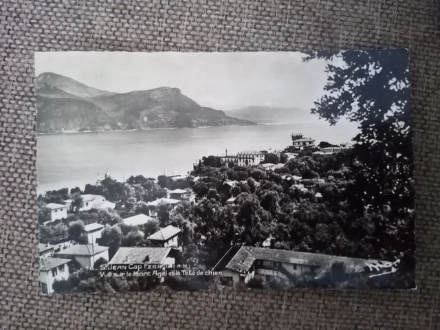Cpa Saint Jean Cap Ferrat Mountain Agel View