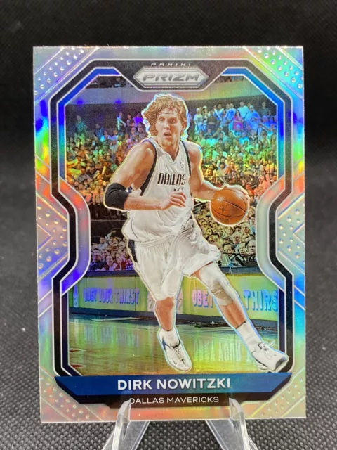 2020-21 Panini Prizm - [Base] - Silver Prizm #180 - Dirk Nowitzki