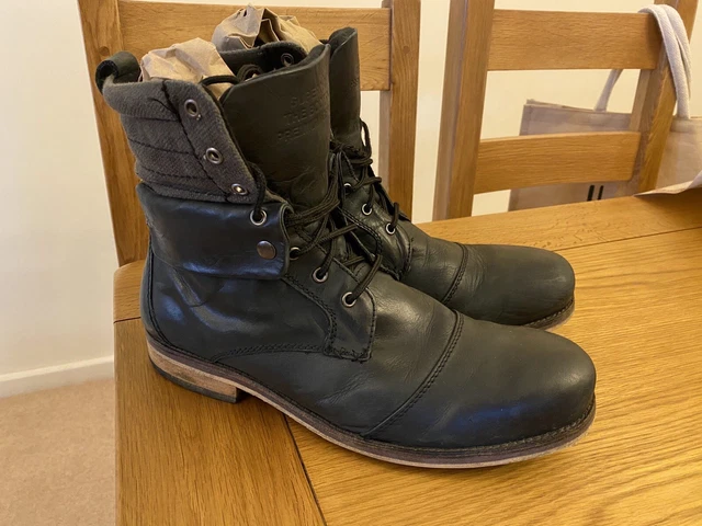 SUPERDRY MENS TRAWLER Boots Size 10 Weathered Finish Leather Laces 65.00 PicClick UK