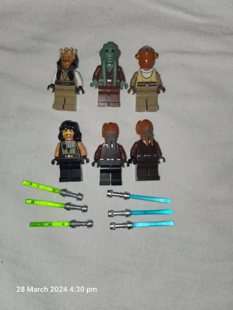 LEGO Star Wars jedi minifigures bundle of 6