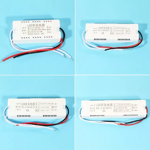 1Pcs Kunststoff Led-Driver Netzteil Transformer 240V-DC-12V for LED Neu?