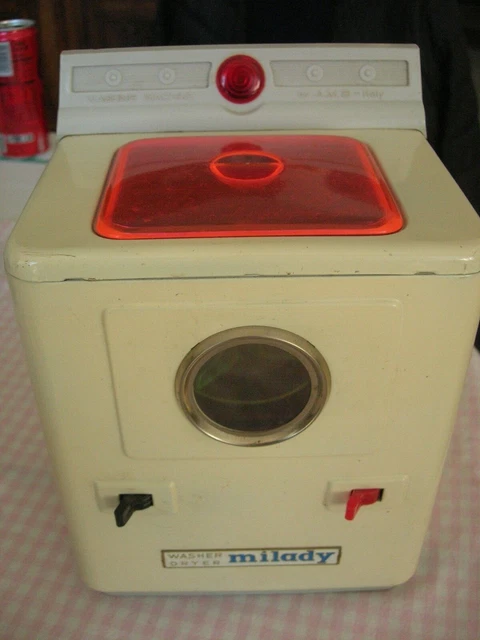 Jouet Ancien Kakuro Electric Nina - Machine à Laver Miniature Verte - Années 80 - Fonctionne