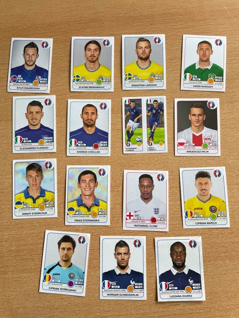 Panini EM Euro 2016 - 15 Sammelbilder - Originale