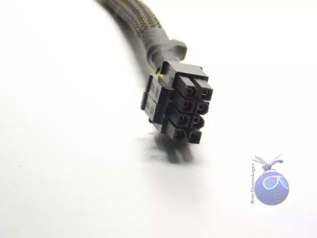Câble Adaptateur interne alimentation Molex 4pin Femelle vers CPU 4x4 pin