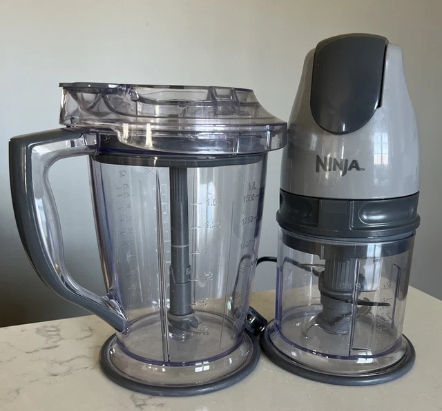 NINJA 400W PREP Food Processor Blender Silver Model QB900B30 Tested