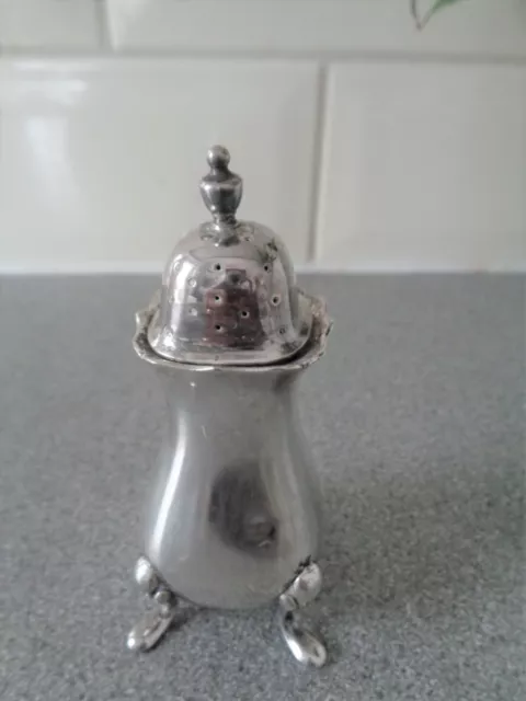 Vintage EPNS Silver Pepper Pot Cellar Made in England