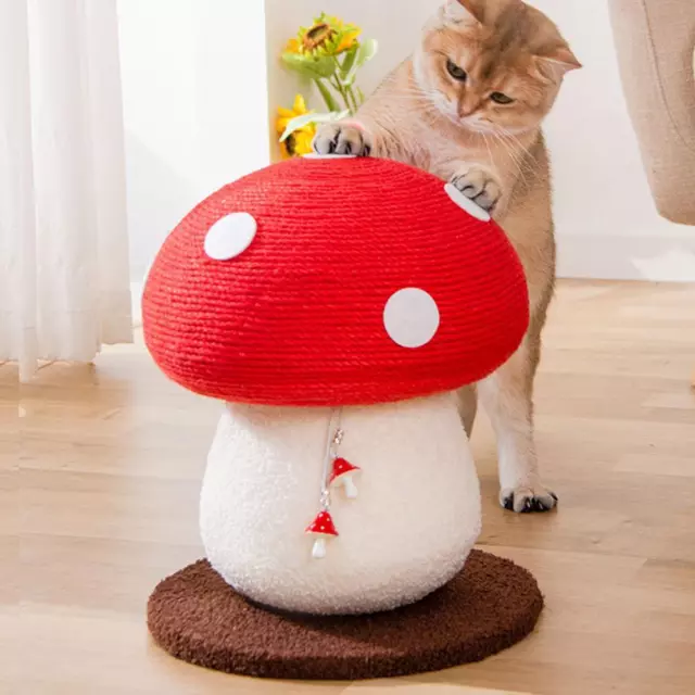 Cat Scratcher Climbing Mushroom Durable Bite Resistant Funny Playing Toys }