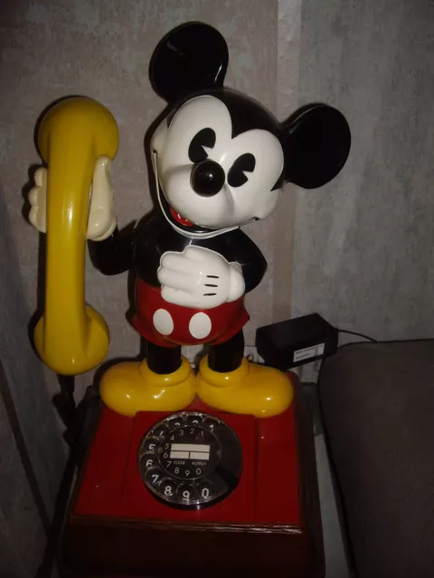 MICKY MAUS TELEFON DFe App 322 von Zettler seltene Variante mit Wählscheibe 1980