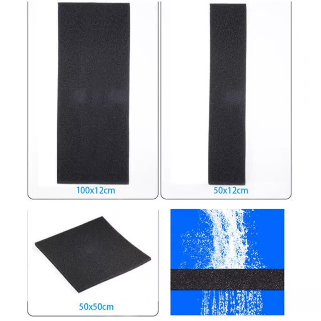 Almohadilla de filtración bioquímica esponja para estanque de espuma negra para acuario estanque BEST I0Q6