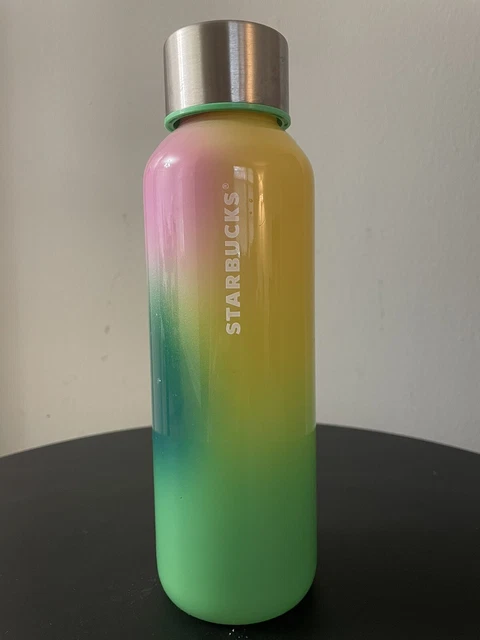 Starbucks Multi Colored Glass Gradient Water Bottle Tumbler NWT New Spring 2023