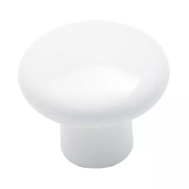 Amerock BP70635-30 White 1 3/16" Porcelain Cabinet Knob Pull (5 PACK)