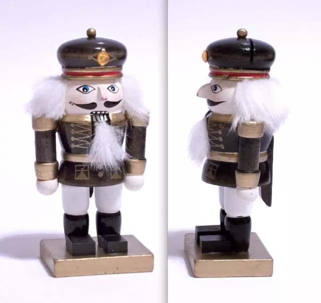 Soldato Schiaccianoci Miniature Ornamentale Nutcracker Vintage - Cm.11,5 - 1980