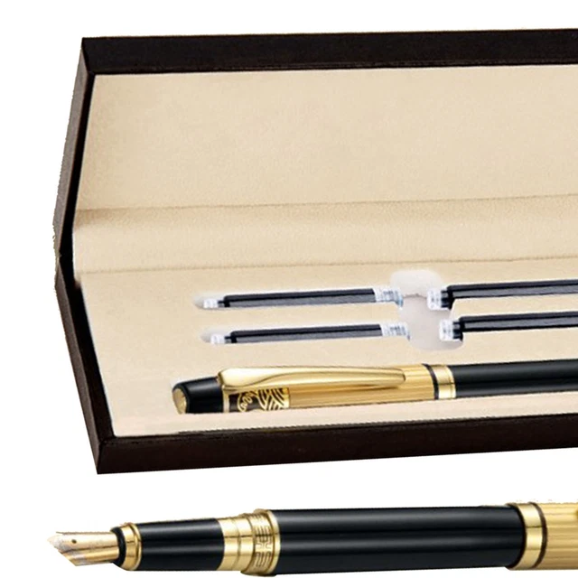 FROSTED FOUNTAIN PEN With Ink Cartridge Comfortable Grip Fountain