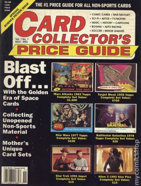 Card Collector's Price Guide Vol. 1 #7 VF 1992 Stock Image