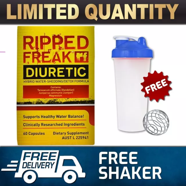 Pharmafreak Ripped Freak Diuretic 60 Cap Weight Loss Water Shedding Detox Formu#