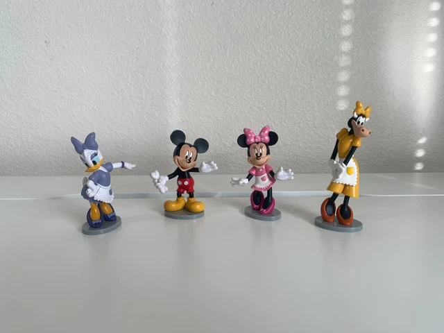 DISNEY Daisy Duck Clarabelle Cow Mickey Minnie PVC FIGURE CAKE TOPPER 3.5" INCH