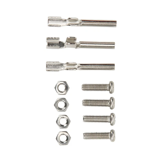 New Receptacle Plug 3 Pin Terminals Contacts Wire Connectors Wi