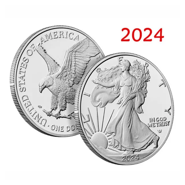 Silbermünze American Eagle 1 oz Silber Typ 2  2024  USA One Dollar  1 oz 999*