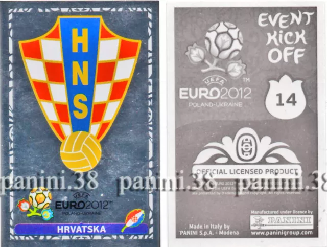 RARE !! Sticker n°14 "EVENT KICK OFF - EURO 2012" Panini