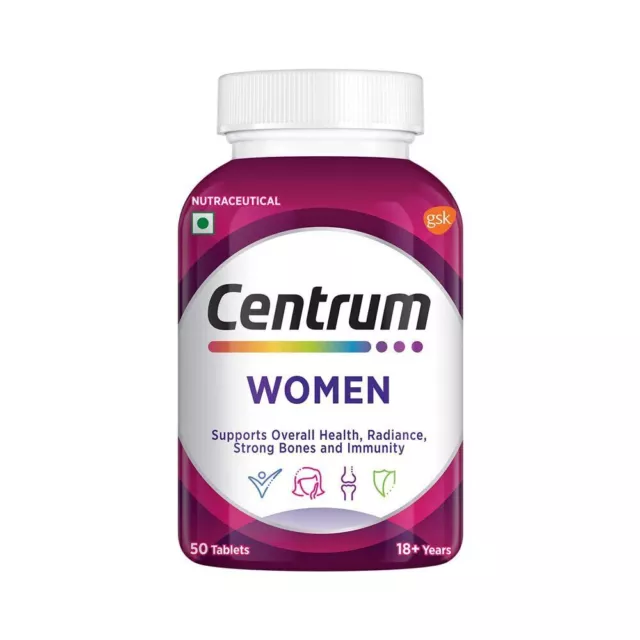 Centrum Women, multivitamine n°1 mondial avec biotine, vitamine C 50 comprimés