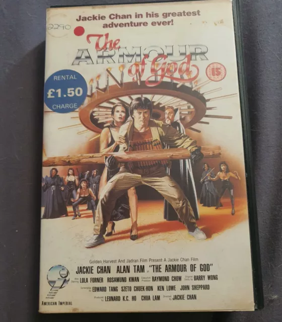 Jackie Chan Armour Of God Ex Rental Vhs Tape