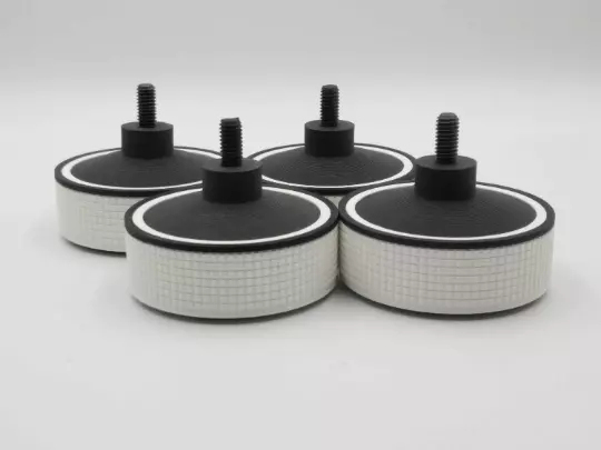 Technics sl1200/1210 mk2/mk3/mk5 turntable feet/foot x 4 in white color
