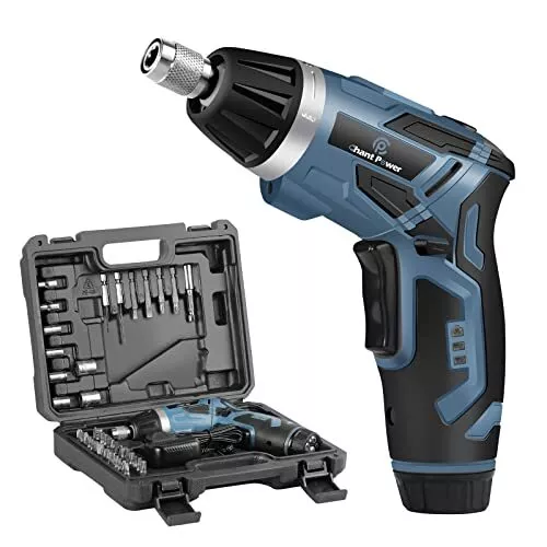 Cordless Electric Screwdriver Set Rechargeable with 44 Accessories Hand Held