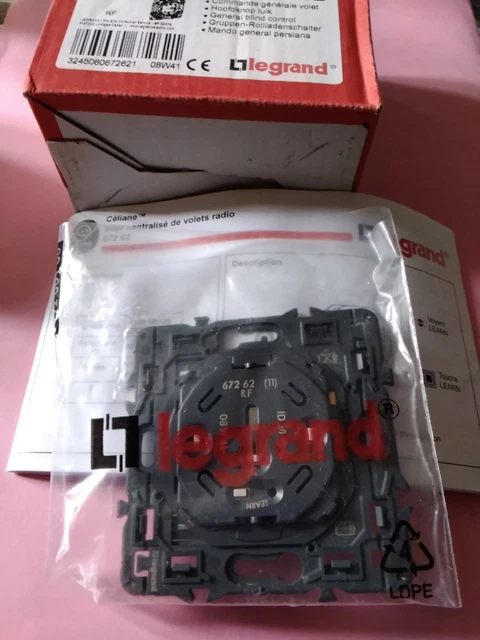 Interrupteur Legrand SAGANE 85714 Pour Volet Roulant IR CPL - Doigt SILEX, Vente à L'unité, Neuf
