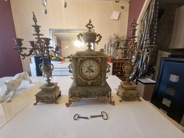 Garniture De Cheminée Debut Du XX Ème Siècle