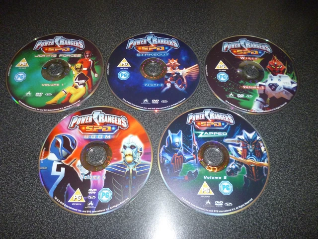 ***DISC ONLY*** POWER Rangers S.P.D Volumes 1-5 DVD 5 Discs Classic TV ...