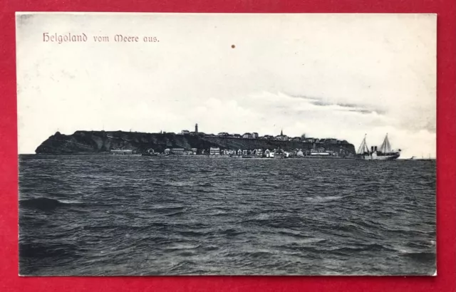 AK HELGOLAND um 1910 Inselansicht Panorama vom Meer aus   ( 91539