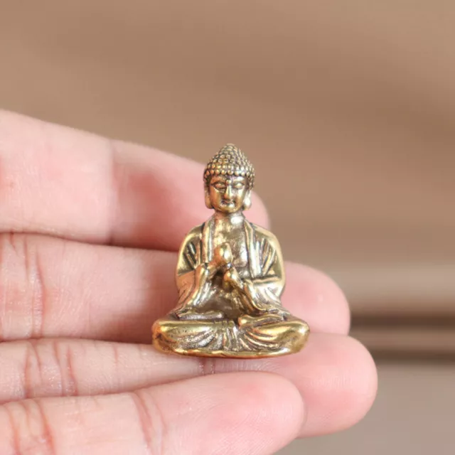 3 Pcs Mini Buddha Figurines Zen Garden Sculpture Shape Toys Ornaments