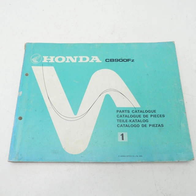 HONDA CB 900 F Original Spare Parts Catalogue Spare Parts List Manual