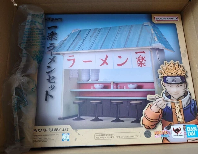 Figurine Naruto Shippuden - Set Ichiraku Ramen - S.H.Figuarts 22cm - Bandai Neuf