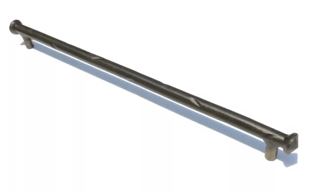Hand Forged 19.5" Cabinet Drawer Pull Handle Wrought Iron Kitchen Wardrobe Door