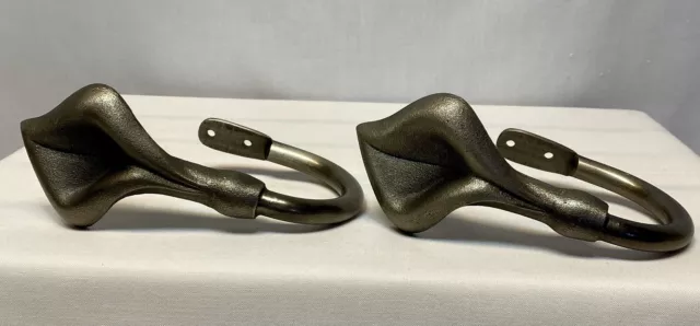 Set Of 2 Umbra Pewter/Nickel Color Lilly Coat Wall Bathroom Towel Hook