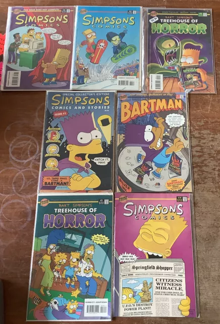 Job Lot Of Simpsons Comics Books With Special Collector’s Edition Bongo  #2