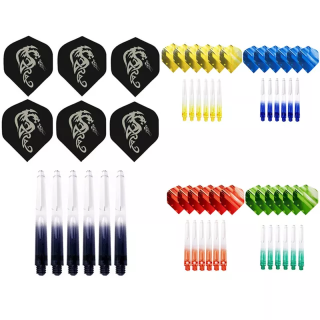45mm Plastic 2BA Dart Shafts And Nice Pattern Darts Flights Dart Accessories Set
