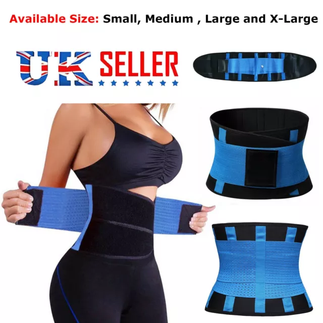 WAIST TRAINER CORSET Breathable Tummy Girdle Belt Sport Body Shaper Control UK