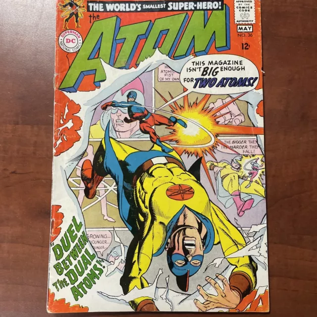 THE ATOM #36, May 1968, DC, "Duel Between The Dual Atoms!" -