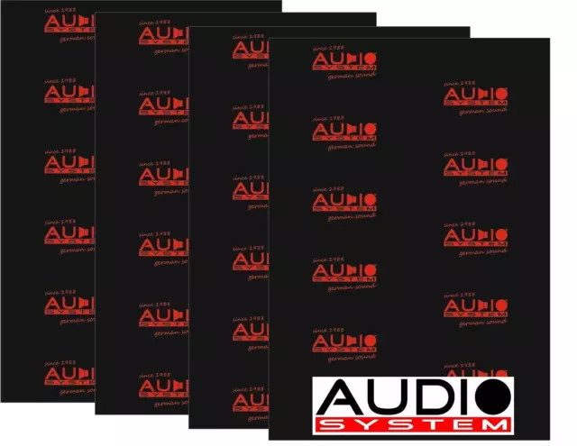 Audio System ALUBUTYL 4000 EVO SET Dämmaterial starke Aluschicht 4 Stück