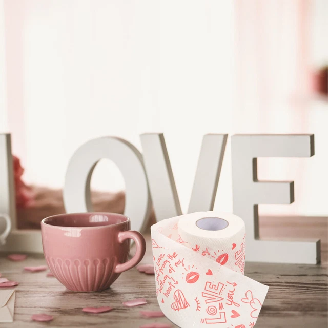 Tessuto stampato divertente carta igienica matrimonio asciugamani marroni bagno decorativo