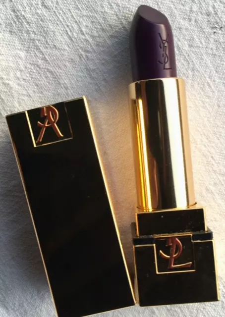 Yves St Laurent Rouge À Lèvres Pur Couture Violet Neuf+Étui Nubuck Années 80